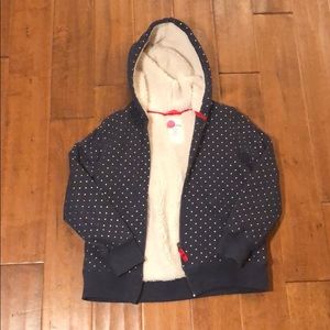 Mini Boden fur lined sweatshirt